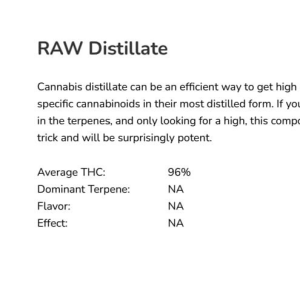 RAW Distillate V